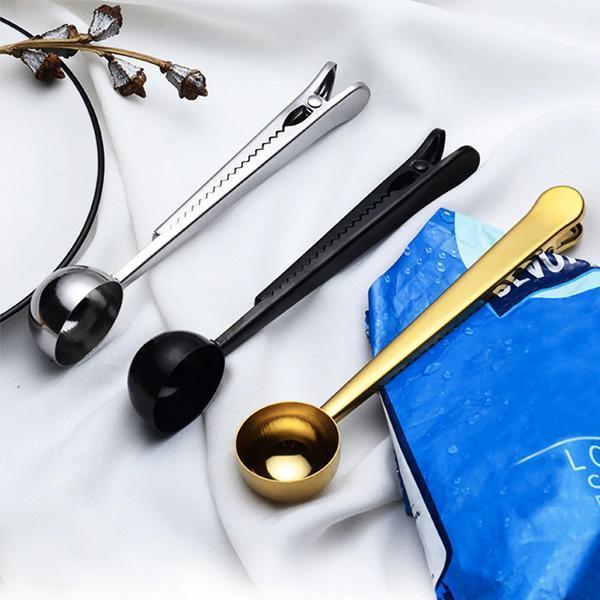 Coffee and Tea Scoop with Bag Clip GEEKYGET