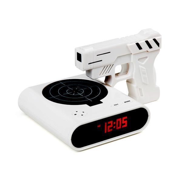 Gun And Target Recordable Alarm Clock GeekyGet