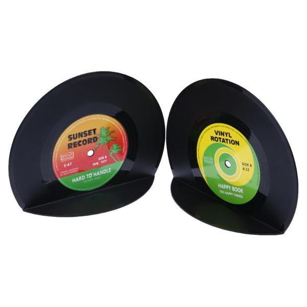 Retro Vinyl Record Bookends GEEKYGET
