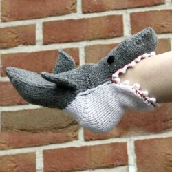 Knitted Shark Bite Socks Indoor Shoes