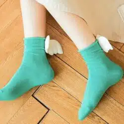 3D Angel Wings Crew Socks - Image 3