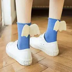 3D Angel Wings Crew Socks - Image 5