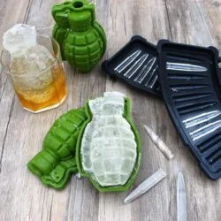 Alternative view of 3D Grenade Ice Mold