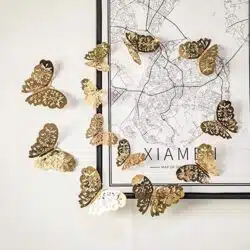Alternative view of 3D Metallic Butterfly Wall Stickers