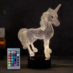 3D Unicorn Color Change Lamp - Image 5
