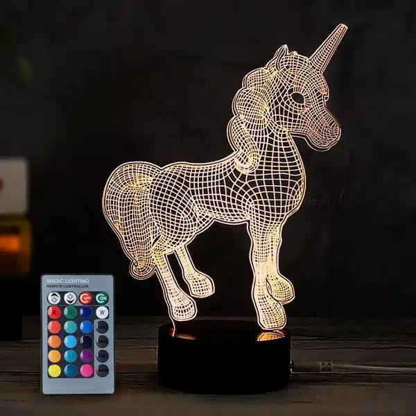 3D Unicorn Color Change Lamp - Image 5