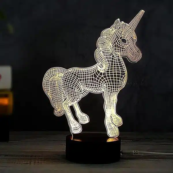 3D Unicorn Color Change Lamp - Image 6