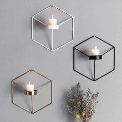 3D Geometric Wall Candle Holder