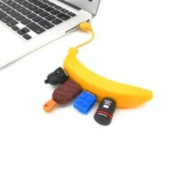 Banana Fruit 4 Port USB 2.0 Hub