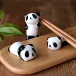 Alternative view of Ceramic Panda Paintbrush Chopsticks Holder