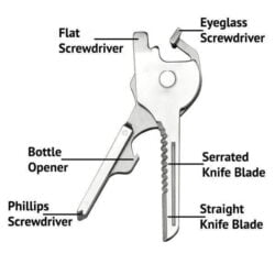 Alternative view of 6-in-1 Utility Key Multipurpose Tool