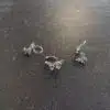 Set of 3 Clasp - Silver