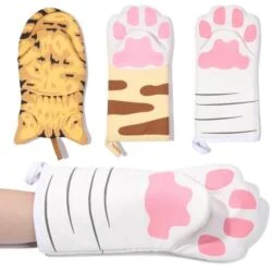 Alternative view of Cat Paws Oven Mitts