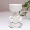 Cross-Legged - White