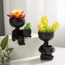 Alternative view of Ceramic Figurine Planter Flower Pot