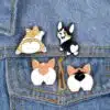 Corgi Butt Enamel Pin Brooch