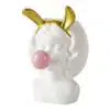 White with Rabbit Ears