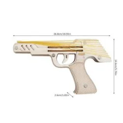 Alternative view of DIY Wooden Rubber Band Gun Set