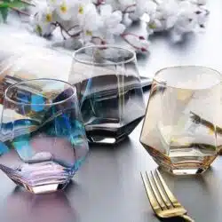 Diamond Iridescent Jug and Drinking Glasses Set - Image 5