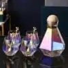 Diamond Iridescent Jug and Drinking Glasses Set