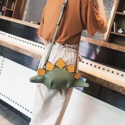 Alternative view of Dino Stegosaurus Crossbody Purse Bag