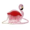 Flamingo Tassel Crossbody Bag