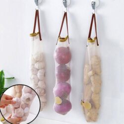 Fruit and Vegetable Storage Mesh Bags (Set of 3)