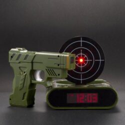 Alternative view of Gun And Target Recordable Alarm Clock