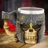 Hand Painted Viking Skull Mug