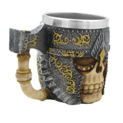 Alternative view of Hand Painted Viking Skull Mug
