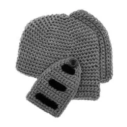 Alternative view of Handmade Knitted Knight Helmet Beanie