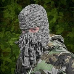 Handmade Knitted Octopus Tentacles Mask