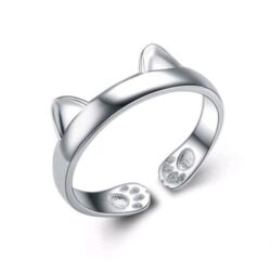 Alternative view of Kitty Hug Ring