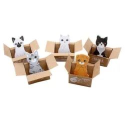 Alternative view of Kitty In A Box Sticky Notepads
