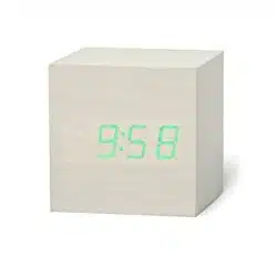 LED Wooden Cube Alarm Clock - Image 5