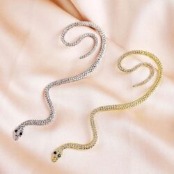 Alternative view of Medusa Hanging Snake Earring