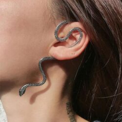 Medusa-Hanging-Snake-Earring-