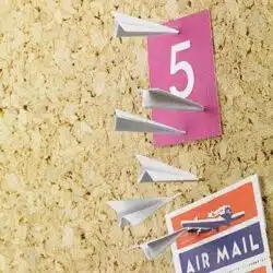 Metal Paper Airplane Push Pins