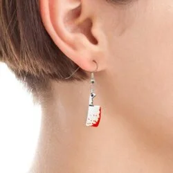 Mini Cleaver Knife Earrings