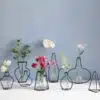 Minimalist Abstract Lines Iron Frame Vase