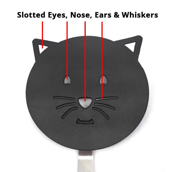 Non-Stick Cat Face Frying Spatula Kitchen Turner - GEEKYGET