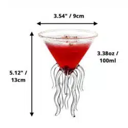 Octopus Jellyfish Tentacles Shaped Cocktail Glass - Image 6
