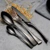 Onyx Jet Black Silverware Set