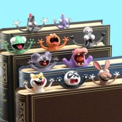 Ouch Squashed Animal Bookmarks
