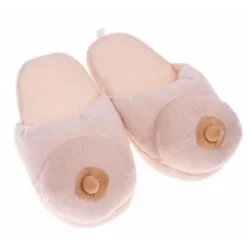 Alternative view of Penis Boob Plush Slippers