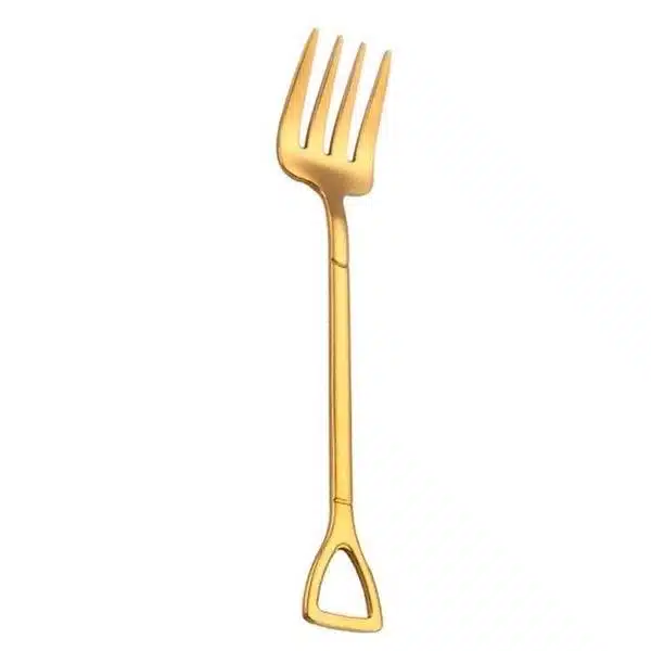 Pitchfork and Shovel Shaped Dessert Cutlery - GeekyGet