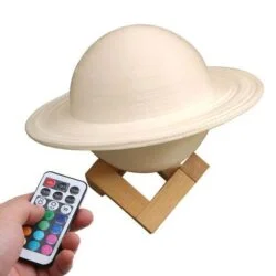 Alternative view of Color Changing Planet Saturn 3D Nightlight