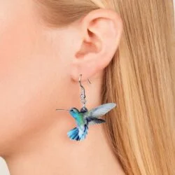 Realistic Bird Dangling Earrings