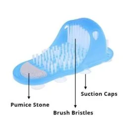 Alternative view of Shower Sandal Foot Scrubber With Exfoliating Pumice Stone