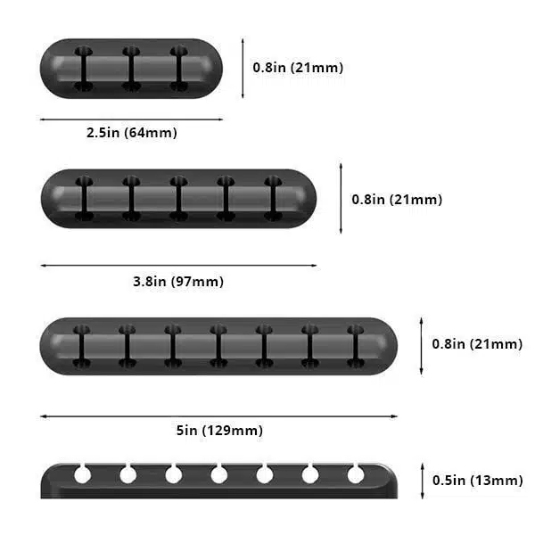 Silicone Cable Holder Organizer Clip - Image 10